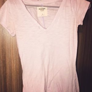 Abercrombie and Fitch lilac v neck